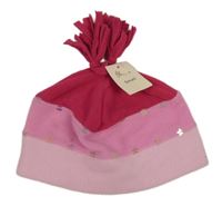 Nové - svetloružová -ružovo-malinová fleecová čapica s flitrami Bhs