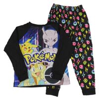 Černo-modro-barevné pyžamo s pokémony Matalan