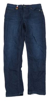 Tmavomodré teplákové crop rifle globaldesi