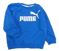 Cobaltově modrá mikina s logem PUMA