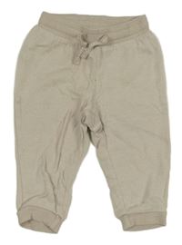 Světlebéžové melírované tepláky H&M