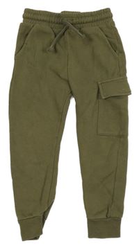 Khaki tepláky s kapsou F&F