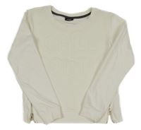 Smotanová mikina s nápismi Page one young