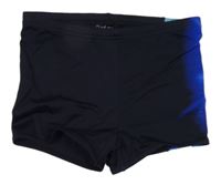 Tmavomodro-safírovo-žluté nohavičkové plavky ALEX