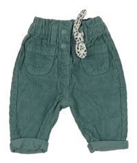 Šalvějové paper bag manšestráky s mašlí GÉMO