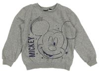 Sivá melírovaná mikina s Mickey Disney
