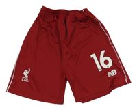 Bordó športové futbalové kraťasy L.F.C. a číslom new balance