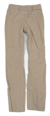 Smotanové elastické manšestráky H&M