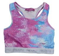 Tmavorůžovo-modrá batikovaná sportovní lambáda Pineapple