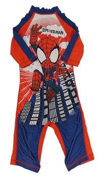 Červeno-tmavomodro-bílý UV overal se Spidermanem George