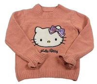 Staroružový sveter s Hello Kitty s flitrami zn. C&A