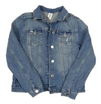 Modrá riflová bunda s prošoupáním H&M