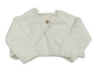 Smotanové vzorované svetrové bolerko George