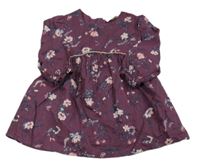 Vínové květované šaty Tape A L'oeil