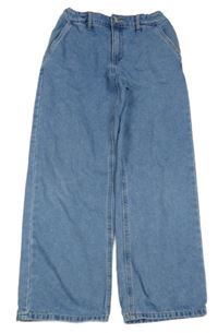 Modré wide leg rifle LMTD