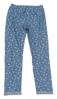 Modré květované legíny Topolino