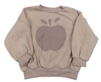 Staroružová oversize mikina s jablkem George