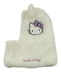 Smetanová kožešinová kukla s Hello Kitty C&A