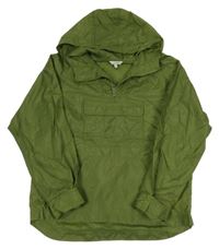 Khaki šušťáková bunda s kapucňou M&S