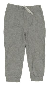 Sivé melírované ľahké tepláky Tu