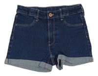 Tmavomodré riflové kraťasy H&M