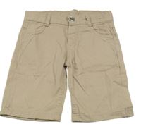 Hnedé plátenné kraťasy