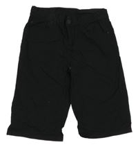 Černé plátěné kraťasy Chapter Young