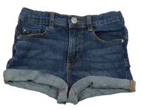 Tmavomodré riflové mid rise kraťasy Denim Co.