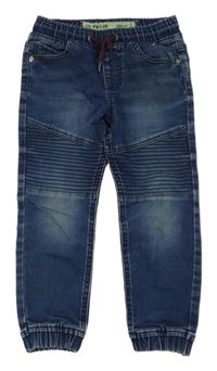 Modré teplákové cuff rifle Denim Co.