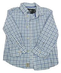 Bílo-modrá kostkovaná košile H&M