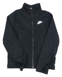 Černá sportovní propínací mikina s logem Nike