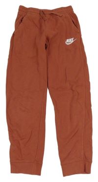 Hnedé tepláky s logom Nike