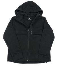 Čierna športová prepínaci mikina s kapucňou H&M