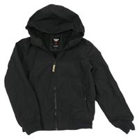 Černá softshellová bunda s kapucí 