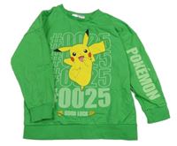 Zelená mikina so Pikachu dunnes