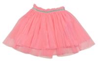 Neónově ružová tylová sukňa Ergee