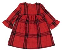 Červeno-čierne kockované šaty Dunnes Stores