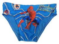 Modré plavky so Spidermanem