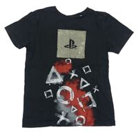Čierne tričko s logem PlayStation George