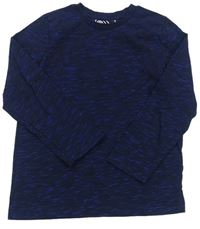 Čierno-modré melírované tričko Matalan