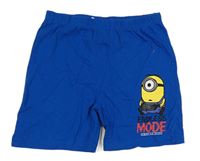 Modré bavlnené kraťasy s Mimoněm zn. Primark