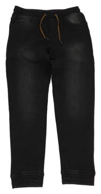 Tmavošedé teplákové zateplené rifle Pepperts