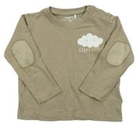 Béžové tričko s mrakem Lupilu