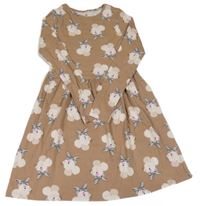 Hnedé šaty s myškami H&M