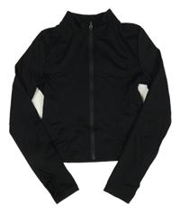 Čierna prepínaci športová crop mikina Primark