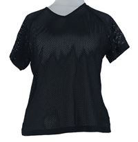 Dámske čierne sieťované tričko M&S