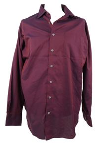 Pánská vínovo-modrá vzorovaná košile Jupiter 