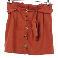 Dámska karmínová prepínaci sukňa s opaskom Primark