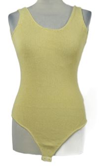 Nové - Dámské žluté pletené body Zara 