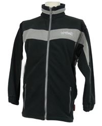 Pánská černo-šedá fleecová funkční propínací mikina Hydac